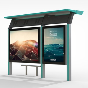 Parada de Autobús Inteligente de Aluminio para Exteriores con Pantalla LCD, Publicidad Digital, APIs e Integraciones - Product Image 2