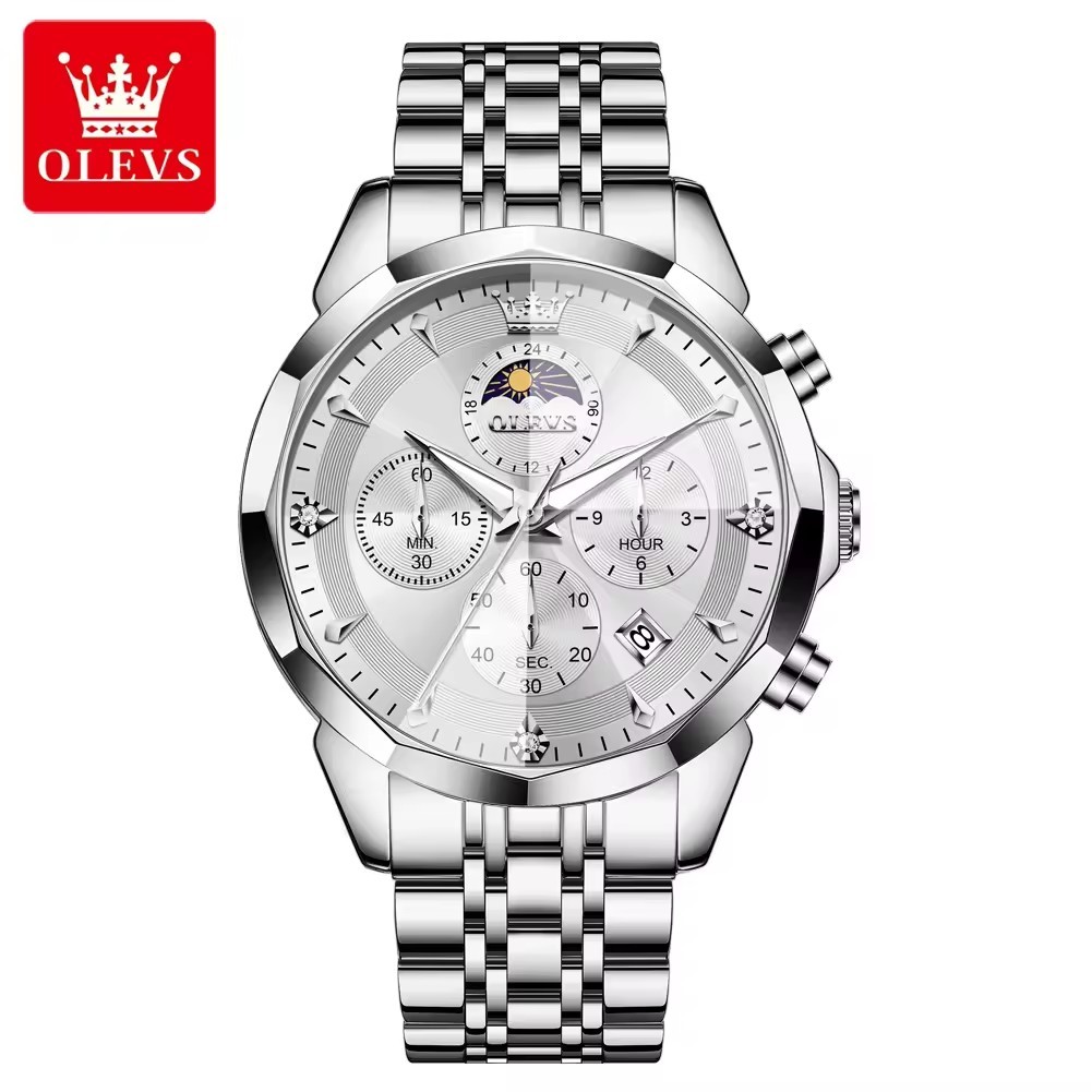 silvery white