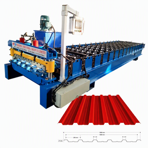 Machine de profilage de tôles ondulées T18, machine <span class=keywords><strong>à</strong></span> trapèze pour la toiture métallique et le bardage coloré - Product Image 5
