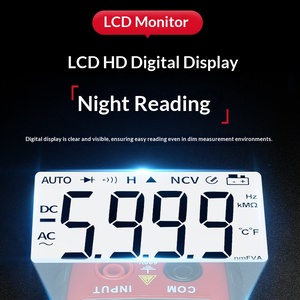 เดลิกซี่ แคลมป์ออน มัลติมิเตอร์ แอมมิเตอร์ มัลติฟังก์ชั่น ความแม่นยำสูง การวัดความจุไฟฟ้าแบบดิจิตอล เครื่องวัดแบบไม่สัมผัส - Product Image 3