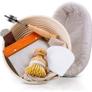 Cestino per il <span class=keywords><strong>pane</strong></span> da ristorante da 35 cm <span class=keywords><strong>cestini</strong></span> per <span class=keywords><strong>lievitazione</strong></span> in <span class=keywords><strong>plastica</strong></span> ovale in Rattan in vendita Set di 2 con accessori - Product Image 6