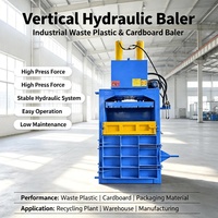 Presse à balles hydraulique auto-adhésive pour papier usagé, carton ondulé et déchets d'impression