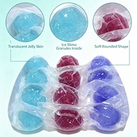 Jouet souple anti-stress en forme de boule de glace, rempli de slush, idéal pour la vente en gros et les cadeaux