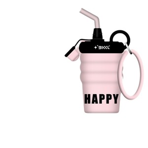 แก้วน้ำสแตนเลสหุ้มฉนวนพร้อมหลอดแก้วพกพาสำหรับเดินทางสำหรับรถยนต์และใช้งานกลางแจ้ง - Product Image 5