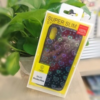 Boîte en plastique PVC transparente BOHE pour étuis de téléphone portable, emballage d'électronique grand public en stock