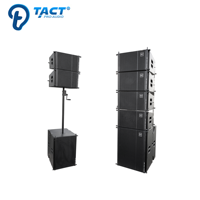 Sistema de matriz de línea Mini, altavoces alimentados por pa, sistema de sonido profesional para Iglesia
