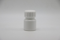 Échantillon gratuit 30mL HDPE Portable blanc en plastique poudre de médicaments comprimés bouteilles conteneur support étui avec bouchon de sécurité