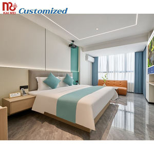 Set tempat tidur sederhana pemasok furnitur Hotel sepuluh atas Guangdong set kamar tidur Hotel Fairfield Inn - Product Image 5