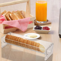 Plateau de présentation en acrylique pour biscuits, macarons et craquelins – Idéal pour la maison et les événements