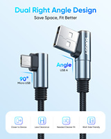 Cable de Carga Rápida SUNGUY de 18W, Cable de Transferencia de Datos USB A a USB B de Alta Velocidad y Durabilidad para Teléfono, Laptop, Auto y Banco de Energía