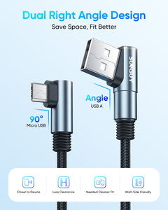 SUNGUY 18W สายชาร์จเร็วทนทานความเร็วสูง USB A ถึง USB B สายถ่ายโอนข้อมูลสำหรับโทรศัพท์แล็ปท็อปใช้ในรถยนต์พาวเวอร์แบงค์ - Product Image 2