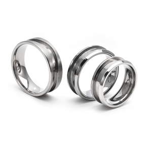 Anillos de Acero Inoxidable Personalizables para Joyería de Moda, Anillos Intercambiables para Incrustaciones, para Hombres y Mujeres, Anillos de Boda y Fiesta - Product Image 6