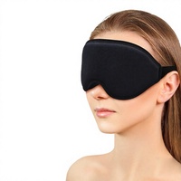Masques de sommeil 3D avec sangle élastique, mousse à mémoire de forme haute densité super douce, bloquant la lumière de manière totale, respirants, pour une utilisation nocturne