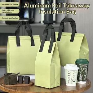 High Quality Aluminum Foil Insulated Takeaway Insulated Cooler Bag for Milk Tea Insulated Takeaway Bags - Product Image 2