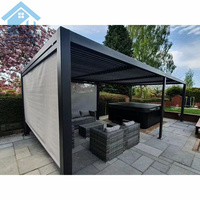 Pergola en aluminium Pergo-Lux 12X16 10X13, taille personnalisée, structure existante, toit à lames avec fixation