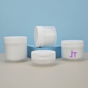 New Design 100ml 120ml 150ml PP Round Frosted Double Wall Empty Cosmetic Cream Jar for Eye Cream & Body <b>Scrub</b> - Product Image 3