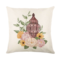 45X45CM islamique Eid Mubarak décorations pour la maison housse de coussin Ramadan décor Polyester canapé mosquée musulman taie d'oreiller décorative