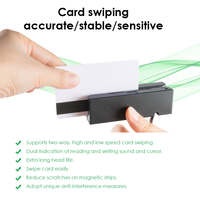 Lector de Tarjetas de Banda Magnética MSR100 de Fábrica, Interfaz USB, Instalación Externa, Compatible con Tarjetas CF/XD para Sistemas POS