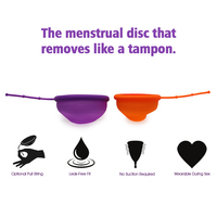 Disque menstruel étanche de marque privée 100% disque de période durable en silicone médical pour les femmes