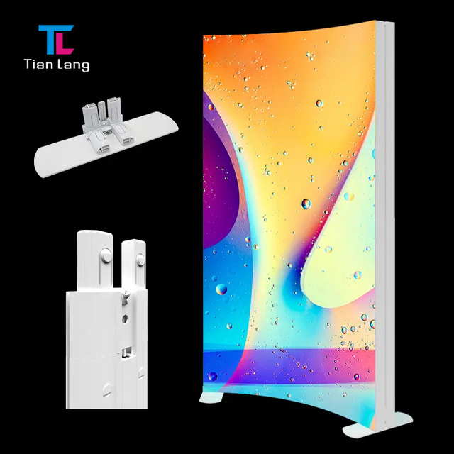 High Quality Frameless SEG Curved Light Box Aluminum Profile Portable Simple Assembly for Trade Show