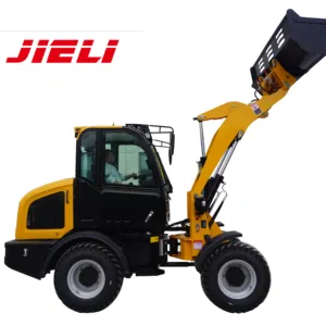 Jieli ZL 15 1.6 ตันคุณภาพสูงเครื่องจักรขนาดเล็ก CE ได้รับการอนุมัติถังรถตักล้อยางขนาดเล็กขนาดกะทัดรัด