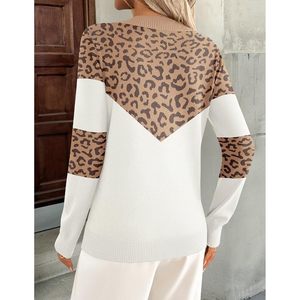 Pulls pour femmes à col en V, manches longues, légers, basiques, avec col et poignets côtelés, coupe flatteuse, tricot doux, décontractés pour l'automne - Product Image 4