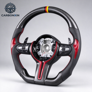 Volant pour BMW M5 M2 en cuir et fibre de carbone, design sportif, Plug & Play, volant de voiture directement de l'usine - Product Image 5