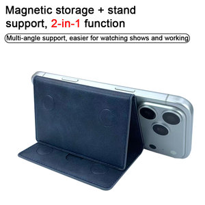Classico Portacarte Magnetico in Pelle PU Verde per <span class=keywords><strong>iPhone</strong></span>, Stile Senza Tempo, Funzione Moderna, Porta <span class=keywords><strong>Foto</strong></span>/Documenti - Product Image 3