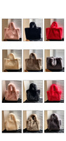 Automne et hiver mode grand sac fourre-tout en fausse fourrure pour femmes moelleux doux en peluche dame grands sacs à main petits sacs à bandoulière