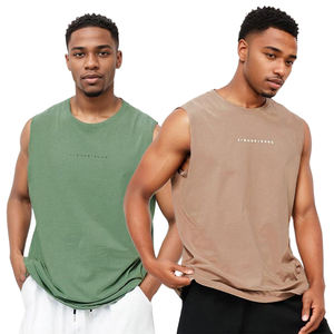 Camiseta deportiva de secado rápido para hombres activos, entrenamiento muscular y ropa deportiva, tanques de Fitness - Product Image 6