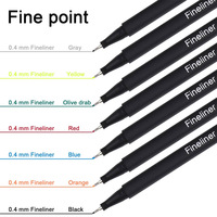 Ensemble de stylos fins FOSKA, encre pigmentée imperméable, encre archivistique, stylos à dessin avec pointe précise de 0,4 mm pour artistes, débutants, designers