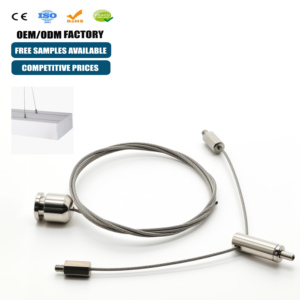 Nhà máy cung cấp chất lượng cao treo hệ thống chiếu sáng Phụ kiện dây thép dây Cáp kẹp - Product Image 1