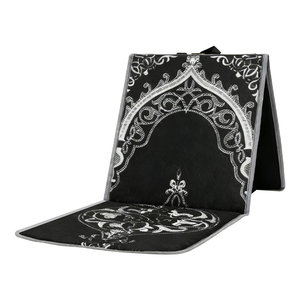 Tapis de prière musulman pour enfants, mini, de haute qualité, orthopédique, doux, éducatif, avec logo imprimé - Product Image 1