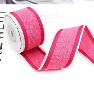 Nouvel Arrivage Ruban en Polyester Préppy de 3,8 cm avec Bordure en Dentelle Contrastante pour Bordure d'Uniforme Scolaire 5 Yards/Rouleau - Product Image 6