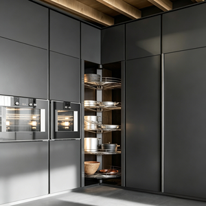 Gabinete <span class=keywords><strong>de</strong></span> <span class=keywords><strong>Cocina</strong></span> Moderno <span class=keywords><strong>de</strong></span> Madera Sólida KOJOON con Almacenamiento en <span class=keywords><strong>Esquina</strong></span> Ciega, Diseño <span class=keywords><strong>Integral</strong></span> <span class=keywords><strong>de</strong></span> <span class=keywords><strong>Esquina</strong></span> Pequeña para Apartamentos - Product Image 6