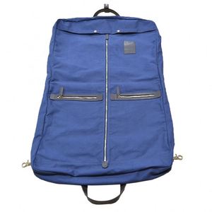 Échantillon Gratuit - Housse de Transport Pliable pour Costume en Toile Bleu Foncé, Faite à la Main, de Luxe et Personnalisée pour Homme, Idéale pour les Voyages - Product Image 6