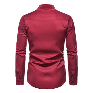 <span class=keywords><strong>Camicia</strong></span> Casual da uomo in puro colore per uomo - Product Image 2