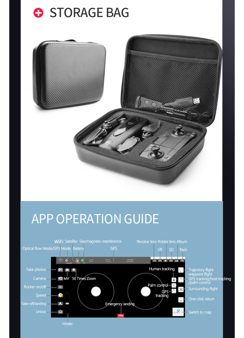 S167 PRO RC Drone 4K Brushless Drone with GPS Wifi FPV