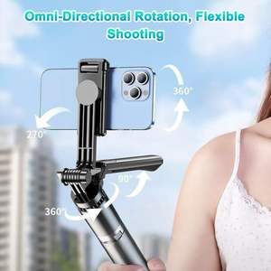 Palo de Selfie Bluetooth con Rotación de 360°, Control Remoto, Extensible para Exteriores, con Luz de Relleno, Palo para Selfies con Luz - Product Image 3
