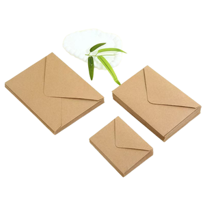 การ์ดอวยพรพร้อมซองกระดาษคราฟท์สุดหรูสำหรับงานแต่งงานขอบคุณธุรกิจออกแบบได้ตามที่ต้องการ - Product Image 5