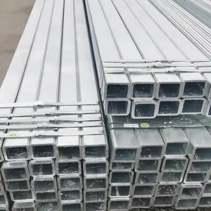 Tubo quadrado Tianjin 18*18 revestido de zinco 180g tubo e tubo de aço galvanizado de seção oca quadrado para construção