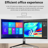 Écran Gaming Incurvé Super Large 49 Pouces 34 Pouces OLED Haute Définition avec Support Réglable 5K 75Hz