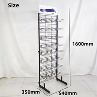 Support de présentation en fil métallique personnalisé pour accessoires de téléphonie, papeterie, cartes de vœux, cadeaux, snacks et aliments, pour magasins de détail modernes