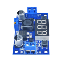 Régulateur de tension réglable DC/DC 4.0 ~ 40V à 1.25-37V 2A avec voltmètre LED LM2596 Module de convertisseur de puissance abaisseur DC Buck