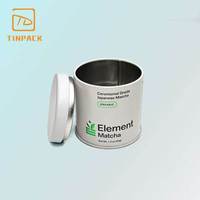 Boîte en étain ronde personnalisée de qualité alimentaire pour le stockage du thé, du matcha et du café, et l'emballage de cadeaux de fêtes