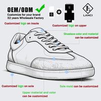 Chaussures pour hommes LANCI, fabricant sur mesure, logo personnalisé, prix de gros, baskets de créateur, baskets de luxe pour hommes