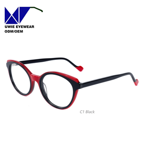 Lunettes de mode œil-de-<span class=keywords><strong>chat</strong></span> en acétate sur mesure OEM, taille 50-20-145, anti-lumière bleue, pour adultes unisexes, conçues par notre équipe interne - Product Image 2