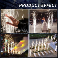 Machine à effets pyrotechniques électronique électrique en aluminium Patton 700W, contrôle DMX512, tête mobile sans fil, hauteur maximale 1-5M