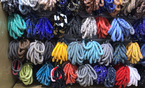 Vente en gros de perles en pierre de style coréen BELLEWORLD élastiques pour <span class=keywords><strong>cheveux</strong></span> élastiques à paillettes colorées strass accessoires pour <span class=keywords><strong>cheveux</strong></span> - Product Image 6