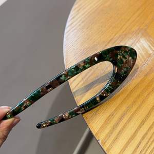 Elegante Horquilla Vintage para Mujer, con Doble Punta y Cristales, de Acetato, para Decoración del Cabello - Product Image 6